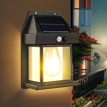 Solar Wall Lamp, Solar Sensor Light, Human Body Induction Light Operated Outdoor Wall Lamps, Home Decorative Wall Lamp Lights, Solar Garden Lights