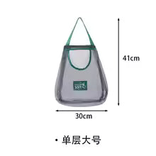 Reusable Storage Bags Kitchen Hanging Mesh Bag Home Fruit And Vegetable Storage Net Bag For Ginger Garlic Potatoes Onions