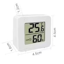 LED Thermometer Thermo-Hygrometer Multifunction Electronic Clock Temperature Humidity Meter Weather Station for Home With Alarm