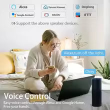 Tuya Smart Life Light Switch WiFi Touch Sensor APP Remote Control No Neutral Wire 110V 220V for Alexa Google Home Ailce