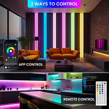 DC5V RGB LED Neon Light AA Battery Powered Bluetooth LED Strip SMD2835 108Leds/m Waterproof Ribbon Tape with Remote Control