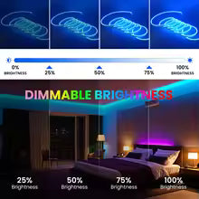 DC5V RGB LED Neon Light AA Battery Powered Bluetooth LED Strip SMD2835 108Leds/m Waterproof Ribbon Tape with Remote Control