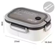 1200ML Double-layer Lunch Box Portable Compartment Food Box Microwave Lunch Box with Spoon Fork Leakproof Camping Food Container