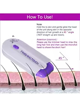 Professional female facial, leg, bikini, hand, body, electric shaver, hair removal device