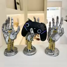 Cyberpunk 3D Gamepad Holder, Multi-functional Desktop Decoration Sci-Fi Mechanical Style Decoration Home Perfect Match 1pc