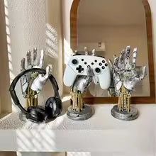 Cyberpunk 3D Gamepad Holder, Multi-functional Desktop Decoration Sci-Fi Mechanical Style Decoration Home Perfect Match 1pc