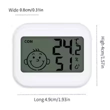 LED Thermometer Thermo-Hygrometer Multifunction Electronic Clock Temperature Humidity Meter Weather Station for Home With Alarm