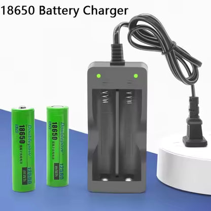18650 Battery Charger EU Plug 2 Dual Slots Smart Charging Safety Fast Charge For 14500 26650 Li-ion Rechargeable Battery Charger