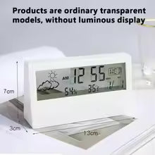 LED Thermometer Thermo-Hygrometer Multifunction Electronic Clock Temperature Humidity Meter Weather Station for Home With Alarm