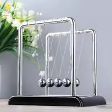 Modern Newton Cradle Metal Balance Balls Desk Toy Creative Home Office Decor Physics Ornament Stress Relief Gift for Men Women
