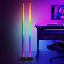 EISSLOLY 2PCS Intelligent RGB Floor Lamp APP Control Music Synchronized Corner Lighting Room decoration Standing Lights