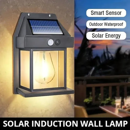 Solar Wall Lamp, Solar Sensor Light, Human Body Induction Light Operated Outdoor Wall Lamps, Home Decorative Wall Lamp Lights, Solar Garden Lights