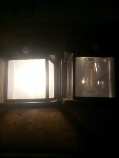 Solar Wall Lamp, Solar Sensor Light, Human Body Induction Light Operated Outdoor Wall Lamps, Home Decorative Wall Lamp Lights, Solar Garden Lights